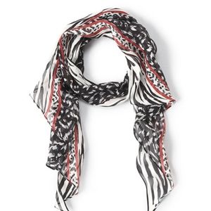 Cabi Fable Scarf black white red NEW